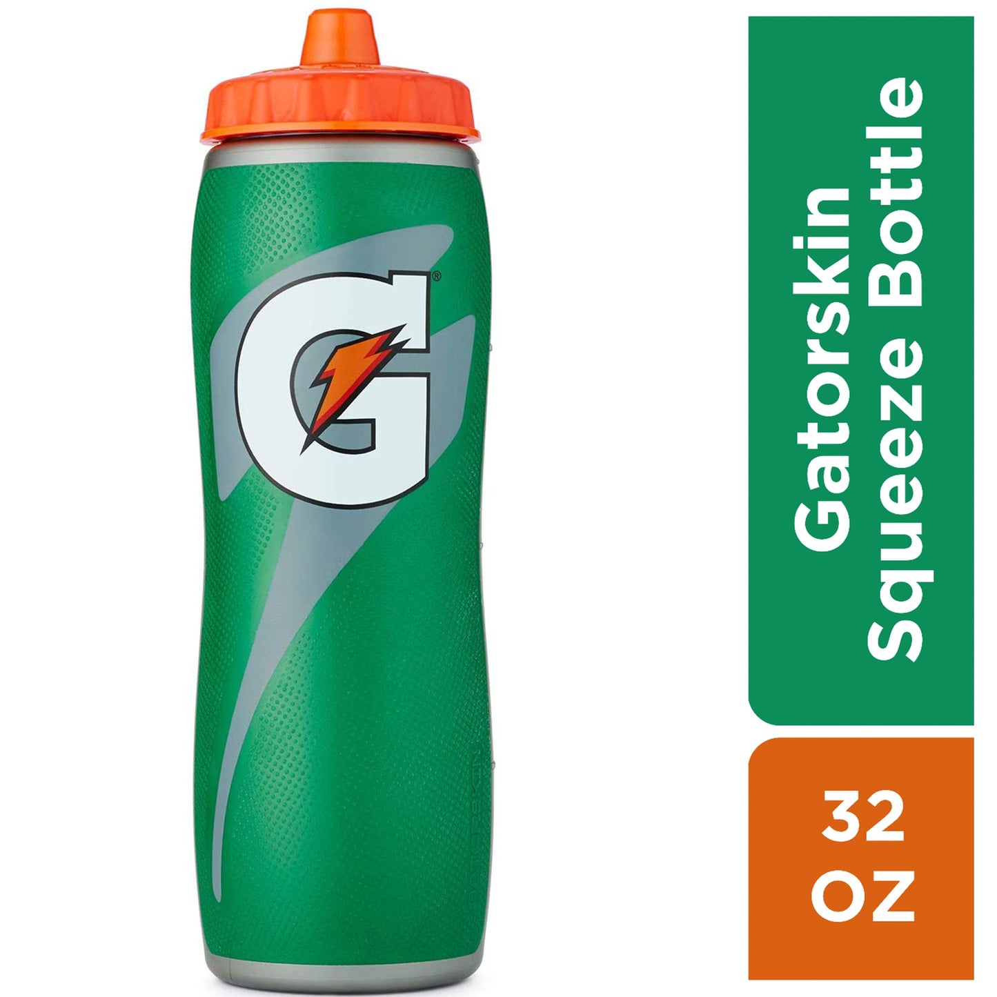 32 Oz Gator-Skin Bottle, Green, One Size