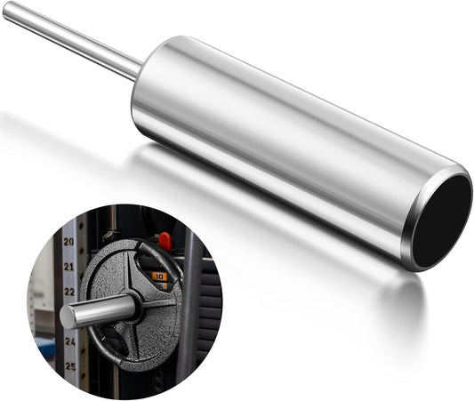 Weight Stack Pin Extender for Cable Machine & Home Gym, 10Mm Gym Pin for 2" Weight Plates, Magnetic Loading, Solid Steel Heavy Duty Attachment for Strength Training