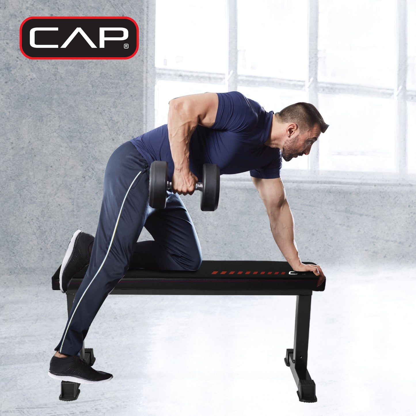Strength Universal Flat Weight Bench, Black