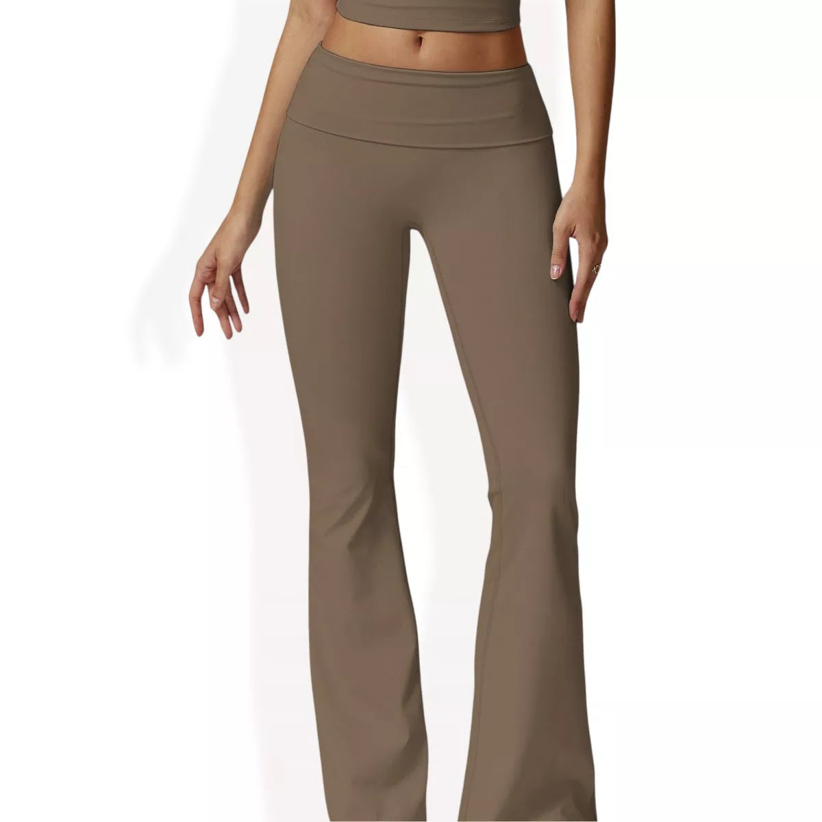 Anna-Kaci Active Women'S Flared High Waist Yoga Pants for Activewear and Everyday Comfort for Workout Wear
