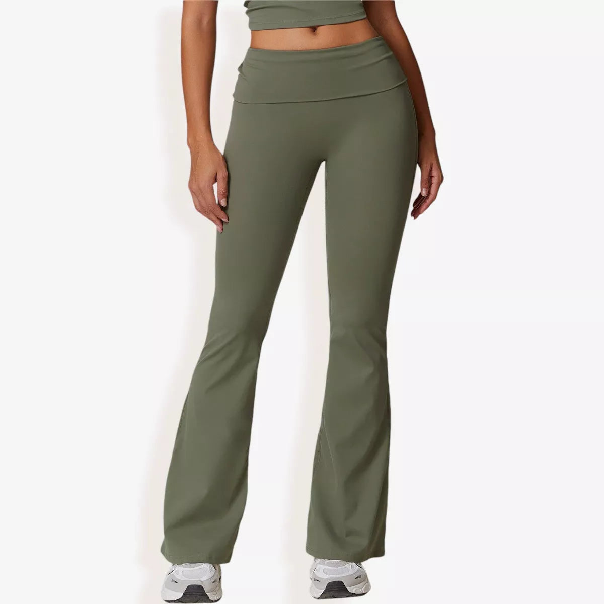 Anna-Kaci Active Women'S Flared High Waist Yoga Pants for Activewear and Everyday Comfort for Workout Wear