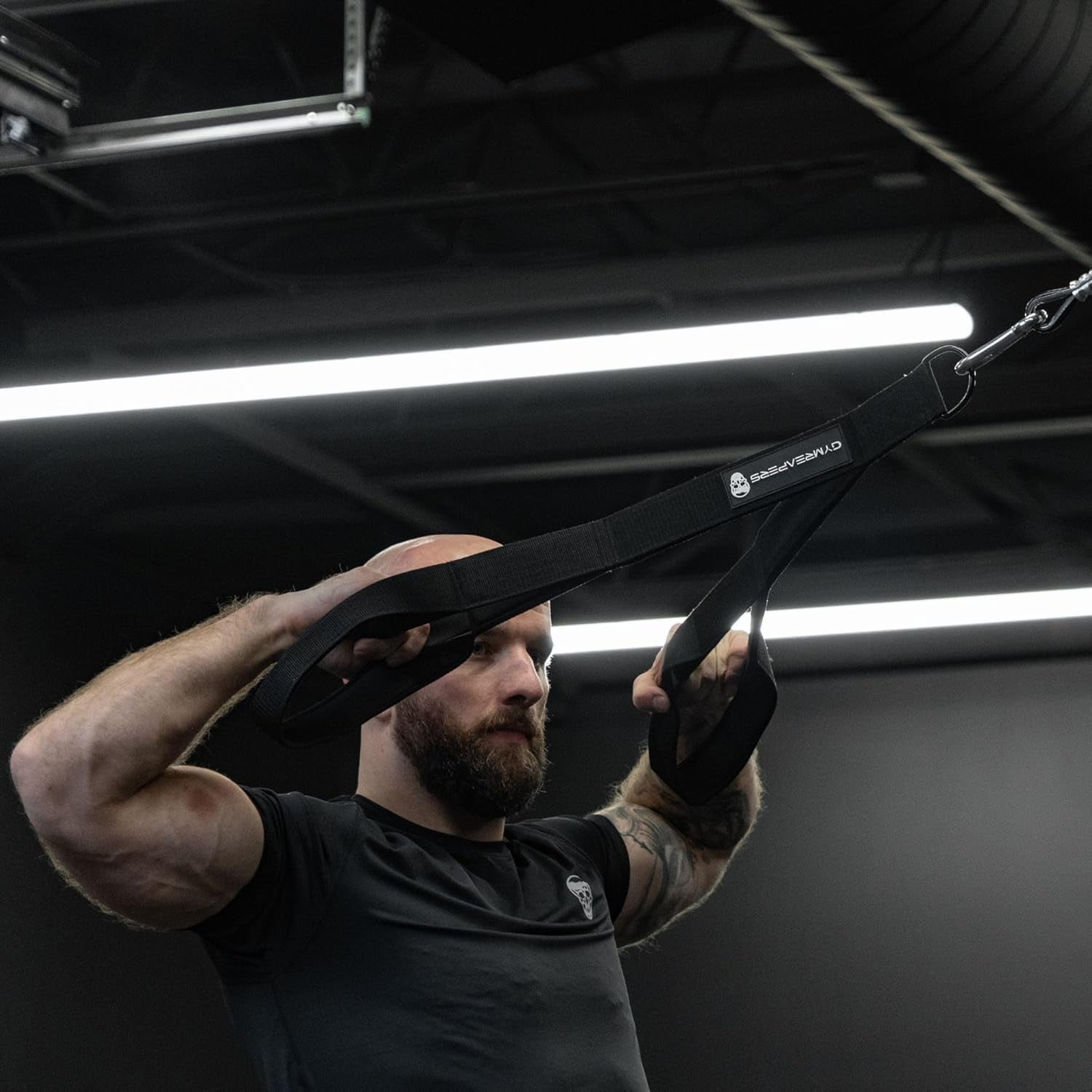 Tricep Rope Cable Attachment - Multi-Workout Tricep Pull down Cable Attachment - Perfect Gym Cable Attachments (3 Lengths Built in One)