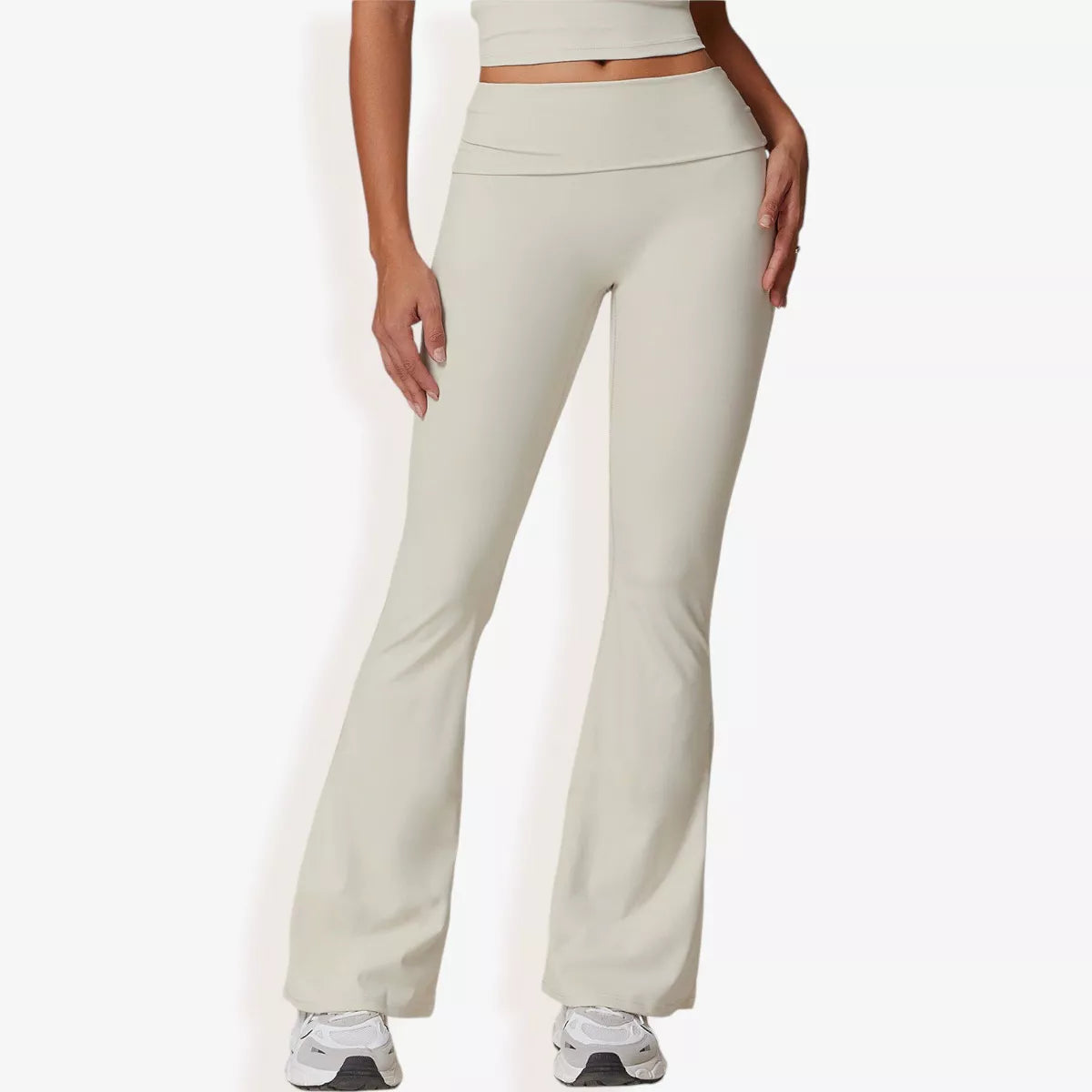 Anna-Kaci Active Women'S Flared High Waist Yoga Pants for Activewear and Everyday Comfort for Workout Wear