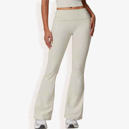Anna-Kaci Active Women'S Flared High Waist Yoga Pants for Activewear and Everyday Comfort for Workout Wear