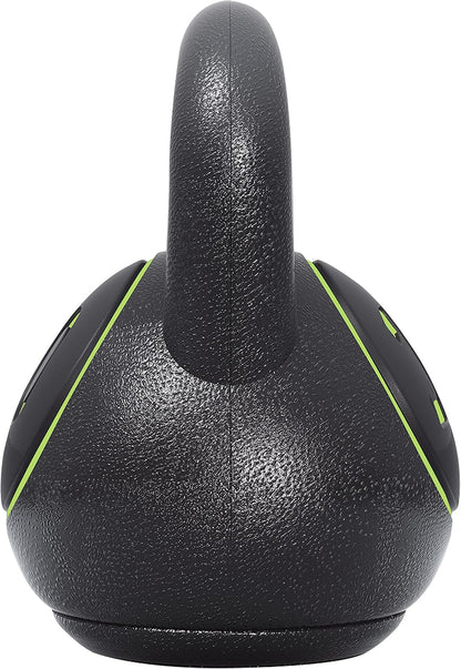 Yaheetech 6Pcs Kettlebell Set HDPE Coated Kettlebells Weight Sets 5LB, 10LB, 15LB, 20LB, 25LB, 35LB Kettlebells for Home Fitness Gym, Black