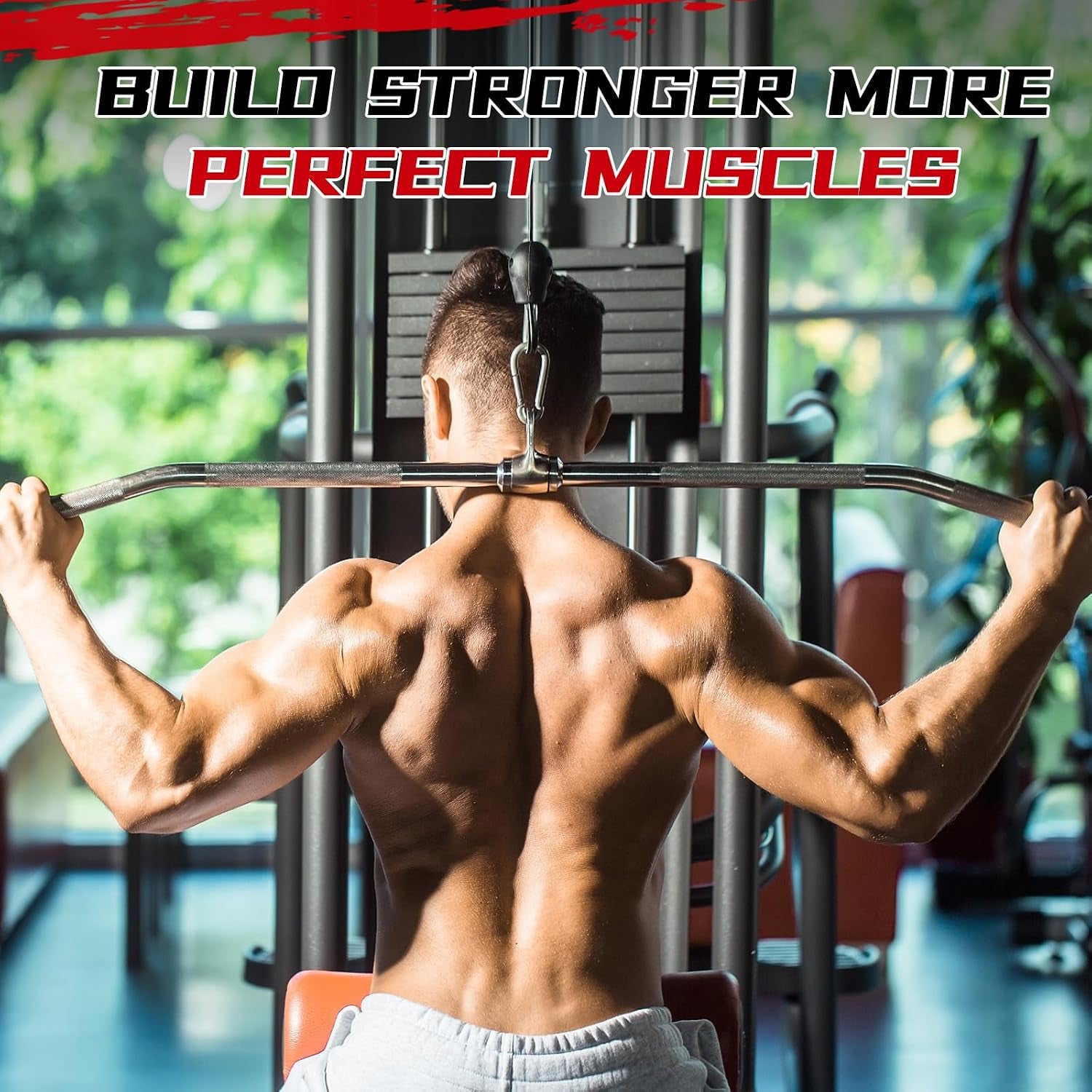 Weight Stack Pin Extender for Cable Machine & Home Gym, 10Mm Gym Pin for 2" Weight Plates, Magnetic Loading, Solid Steel Heavy Duty Attachment for Strength Training