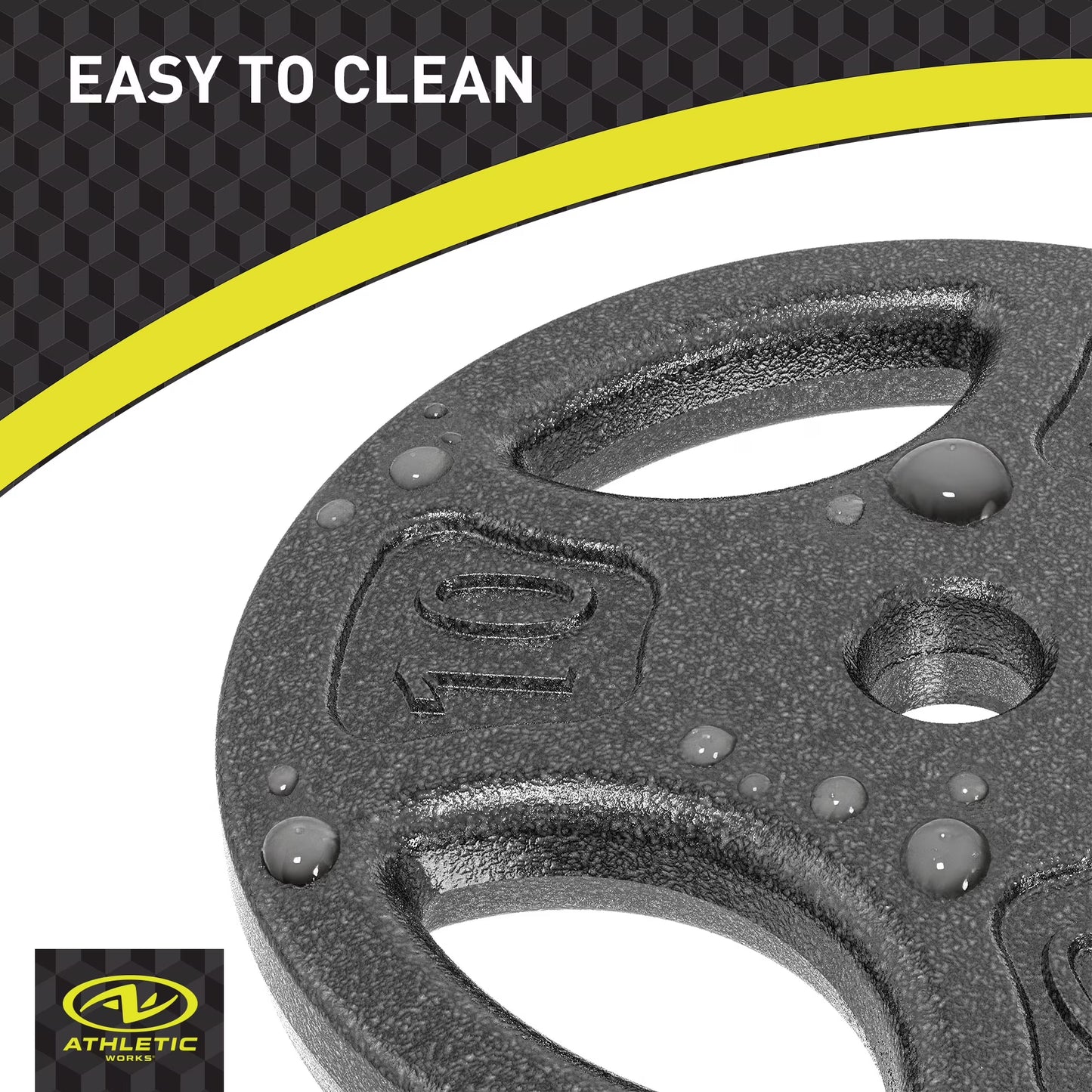 100LB Black Cast Iron Standard Weight Plate Sets, Used as Both Dumbbell and Barbell,1-Inch Holes Fit Standard Sized Bar