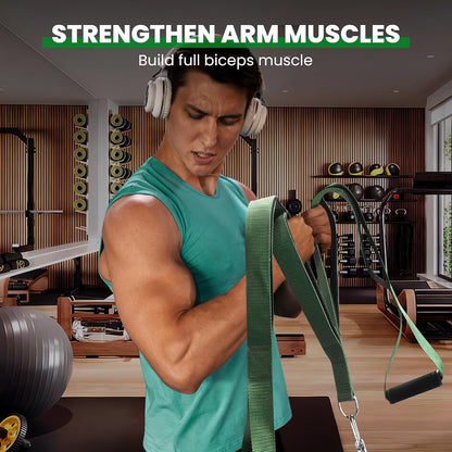 Tricep Rope Cable Attachment Handles, Tricep Pull down Attachment | 3 Lengths Tricep Rope for Face Pull, Push Down, Tricep Extension, Cable Rope Attachment for Gym Home Workout