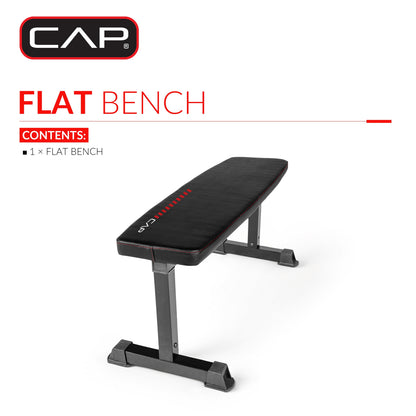 Strength Universal Flat Weight Bench, Black