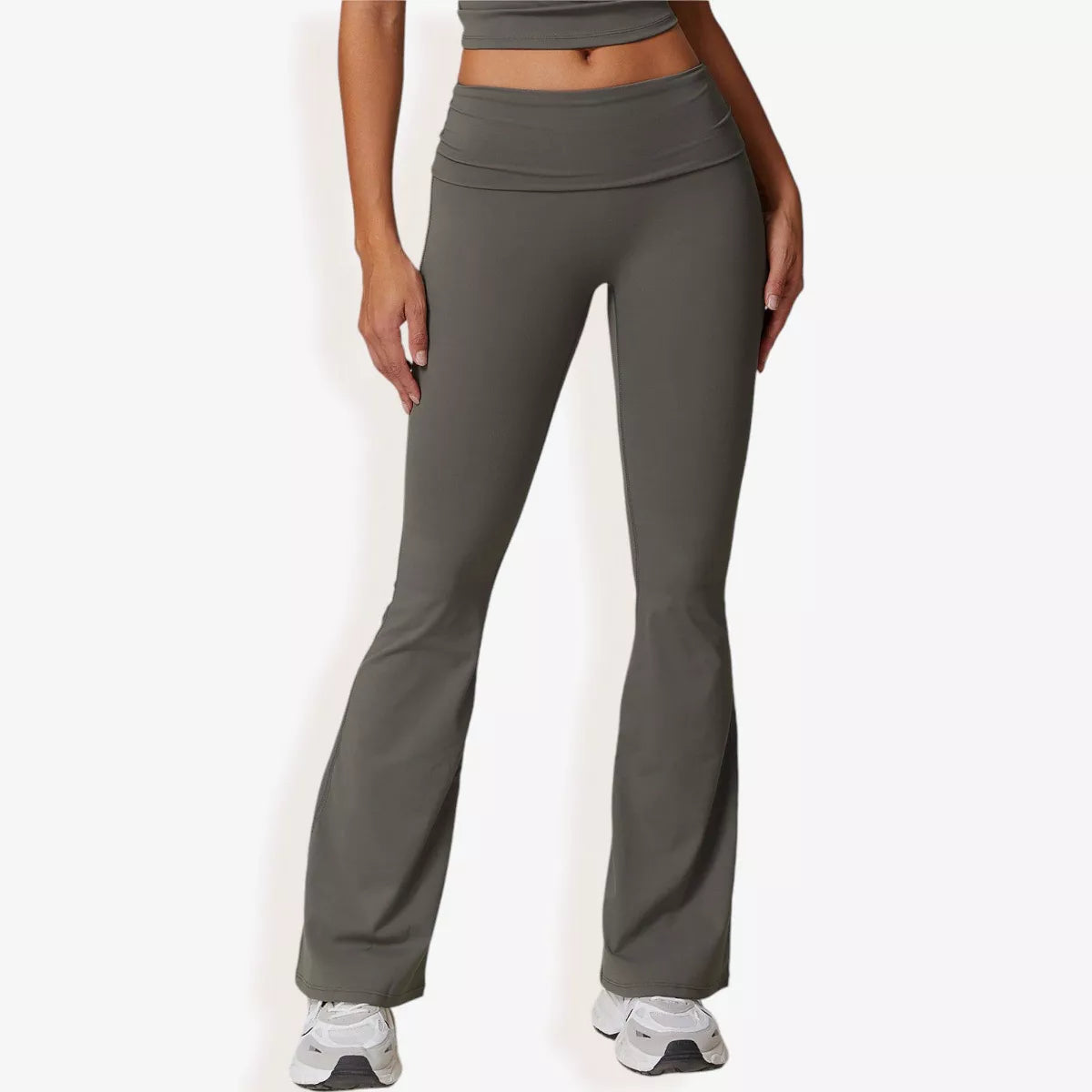 Anna-Kaci Active Women'S Flared High Waist Yoga Pants for Activewear and Everyday Comfort for Workout Wear