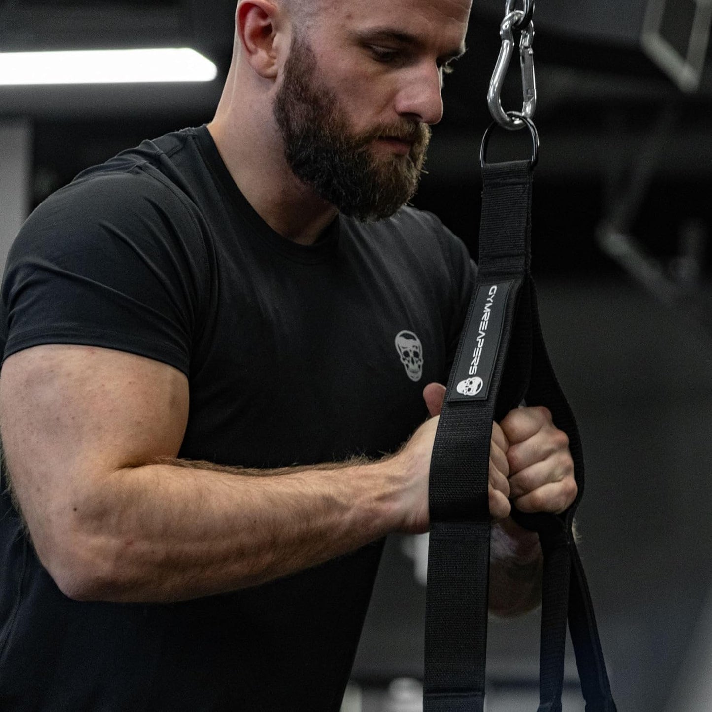 Tricep Rope Cable Attachment - Multi-Workout Tricep Pull down Cable Attachment - Perfect Gym Cable Attachments (3 Lengths Built in One)