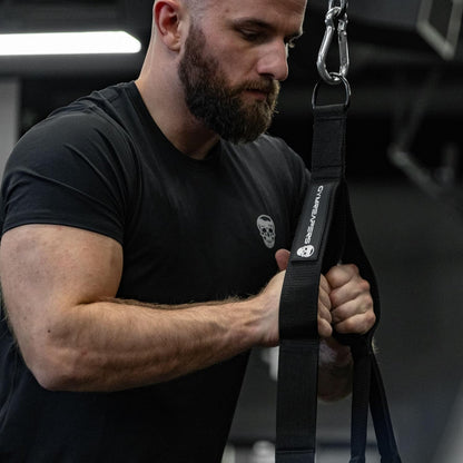 Tricep Rope Cable Attachment - Multi-Workout Tricep Pull down Cable Attachment - Perfect Gym Cable Attachments (3 Lengths Built in One)