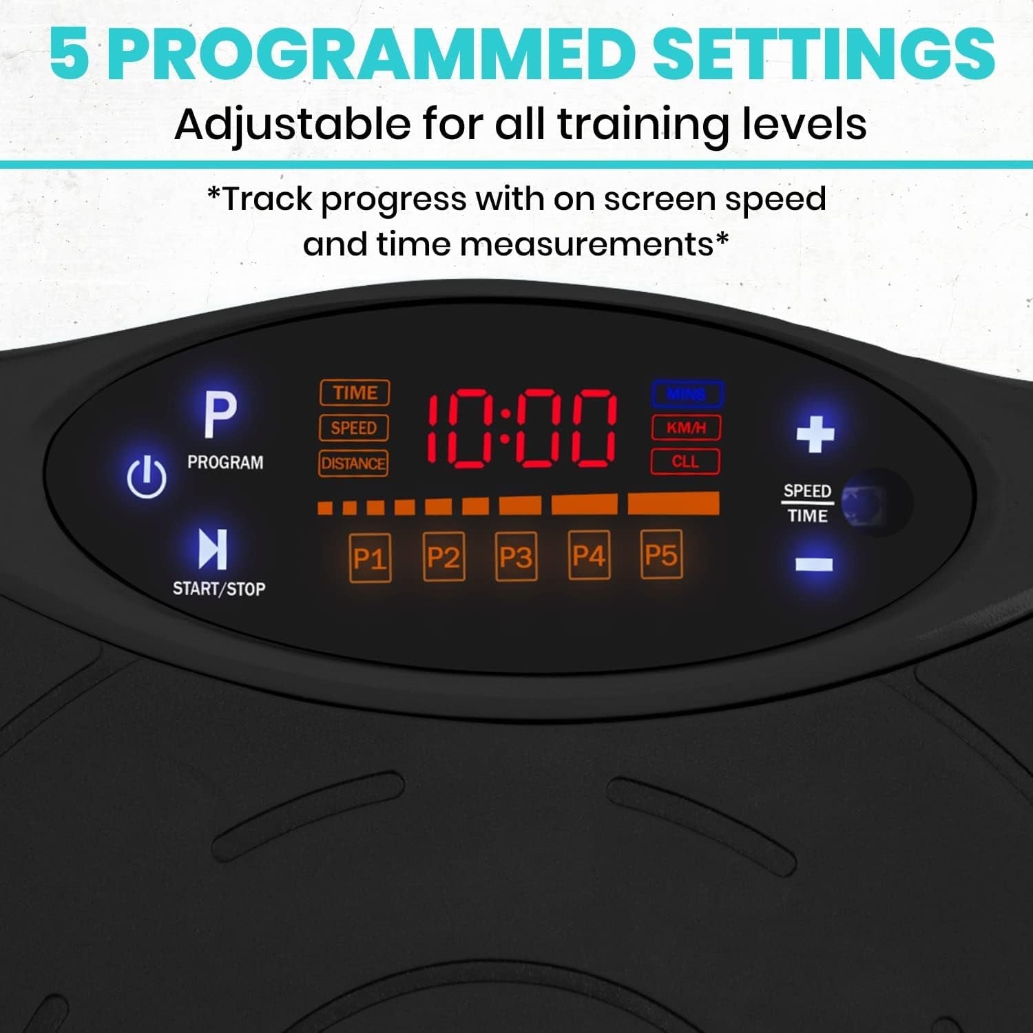 Vibration Plate Exercise Machine - Shake Plate Vibration Platform with Resistance Exercise Bands - Lymphatic Drainage Machine for Shaping, Toning, Wellness, Recovery, and Weight Loss