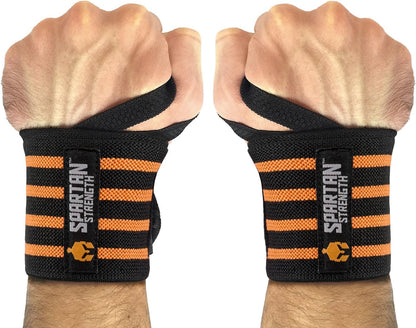 Wrist Wraps 21 Inches(!) Long - for Gym, Powerlifting, Weightlifting, Bodybuilding - Heavy Duty - for Men & Women - Improves Hand Strength & Supports Wrists