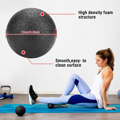 EPP Foam Massage Ball Deep Tissue Myofascial Release for Yoga Fitness | Firm High Density EPP, Trigger Point Therapy, Muscle Soreness Recovery, Portable Single Ball, Durable for Athletes