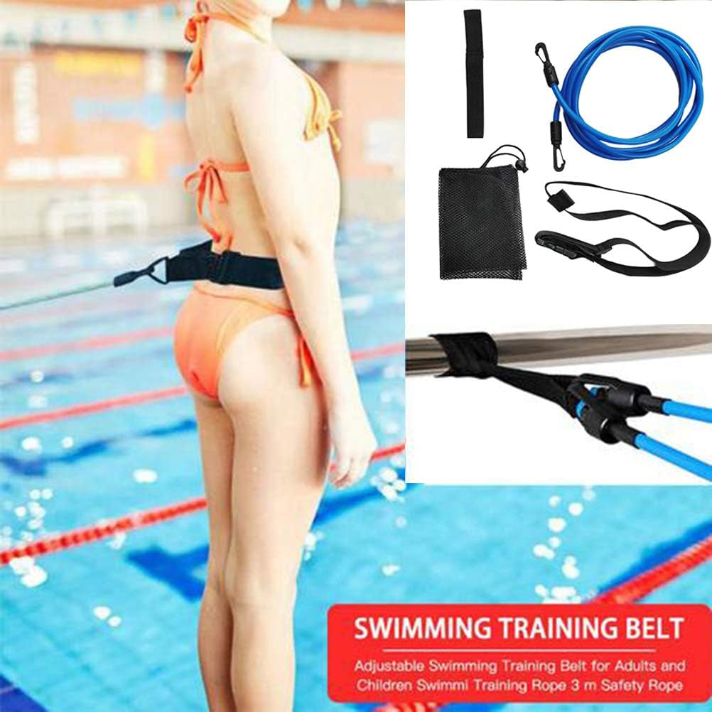Swimming Tether Swim  20 * 20 * 4 Swim Training Belts Swim Bungee Cords Bands Swim Tether Stationary Swimming Swim Harness Static Swimming Belt