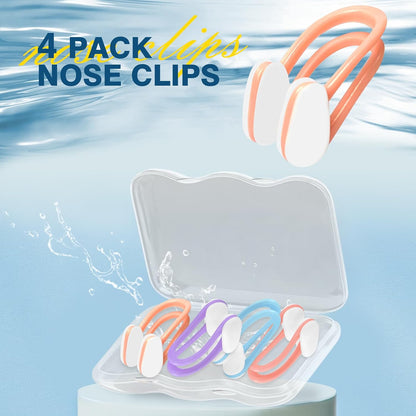 Nose Clips Swimming, Swimming Nose Clip Kids 4-14,Waterproof Swimming Nose Plugs for Kids - Ensure Comfort and Safety in the Water