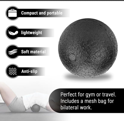 EPP Foam Massage Ball Deep Tissue Myofascial Release for Yoga Fitness | Firm High Density EPP, Trigger Point Therapy, Muscle Soreness Recovery, Portable Single Ball, Durable for Athletes