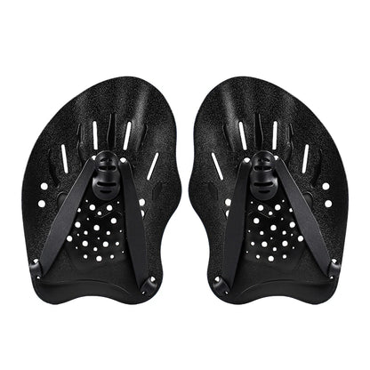 Swimming Training Hands Flippers Swim Paddles, Swimming Training Freestyle Swimming Frog Paddles with Adjustable Silicone Straps