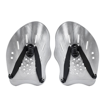 Swimming Training Hands Flippers Swim Paddles, Swimming Training Freestyle Swimming Frog Paddles with Adjustable Silicone Straps