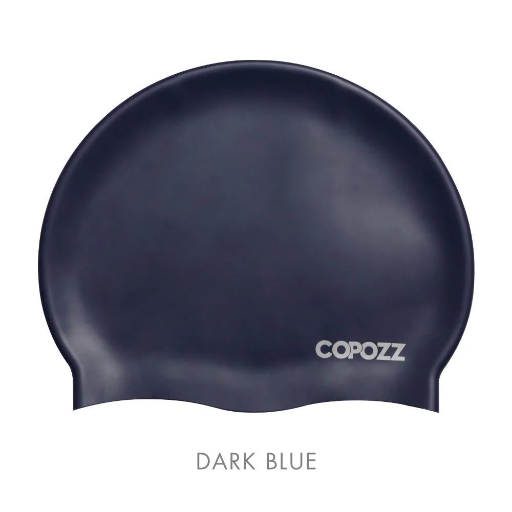 Men Elastic Swimming Hat Large Size Swimming Wear Professional Adults Waterproof Swimming Hat Silicone Swimming Caps