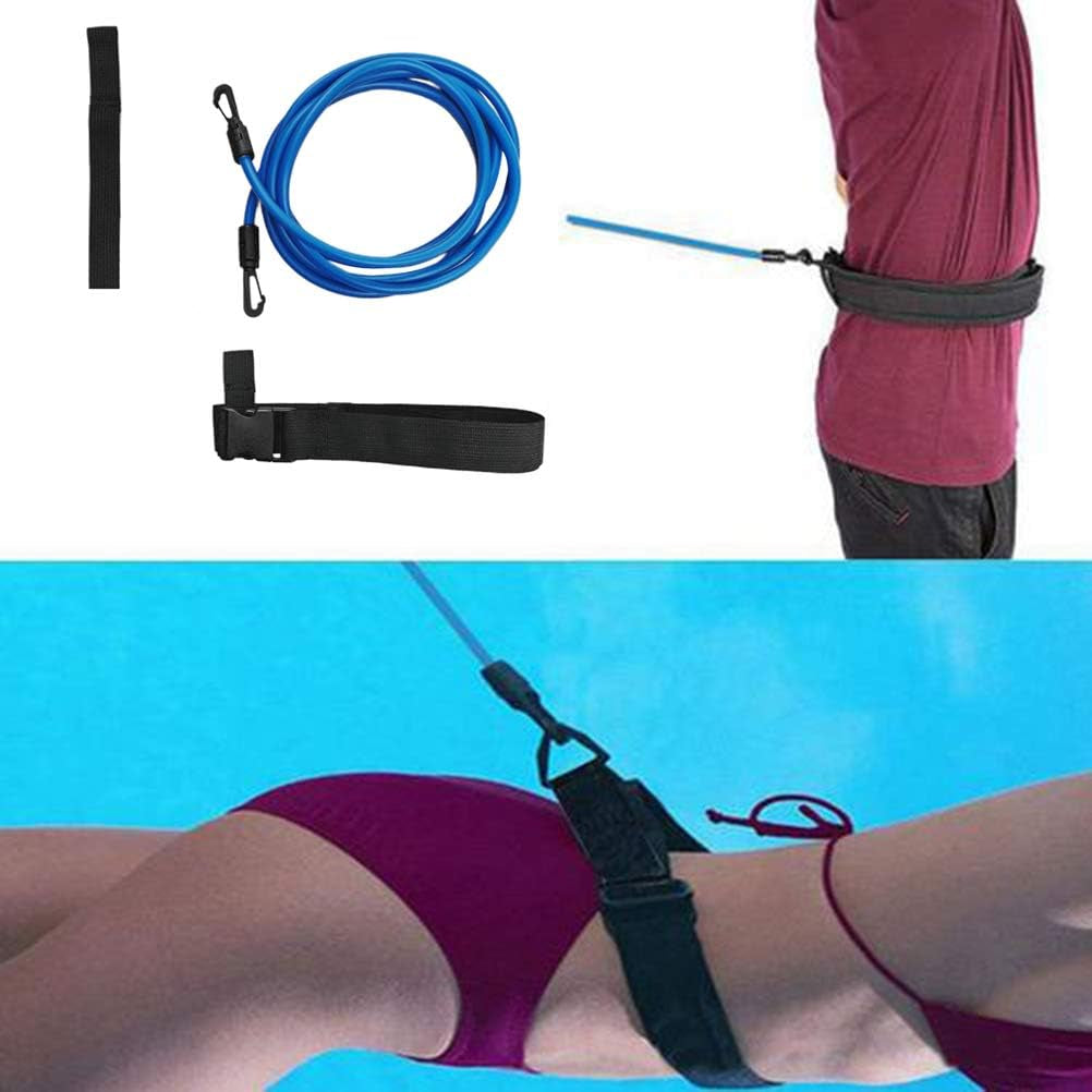 Swimming Tether Swim  20 * 20 * 4 Swim Training Belts Swim Bungee Cords Bands Swim Tether Stationary Swimming Swim Harness Static Swimming Belt