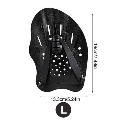 Swimming Training Hands Flippers Swim Paddles, Swimming Training Freestyle Swimming Frog Paddles with Adjustable Silicone Straps