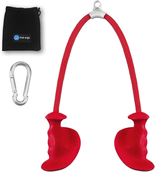 Tricep Rope with Ergonomic Handles, 36 Inch Tricep Pull down Rope for Cable Machine, Pulley System, Triceps Rope Cable Attachment for Gym, Home