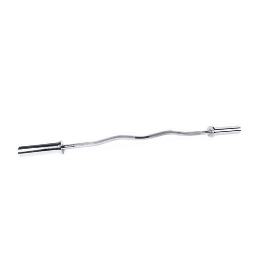 Barbell 47" Olympic Curl Bar, Chrome (Fits 2-Inch Weight Plates)