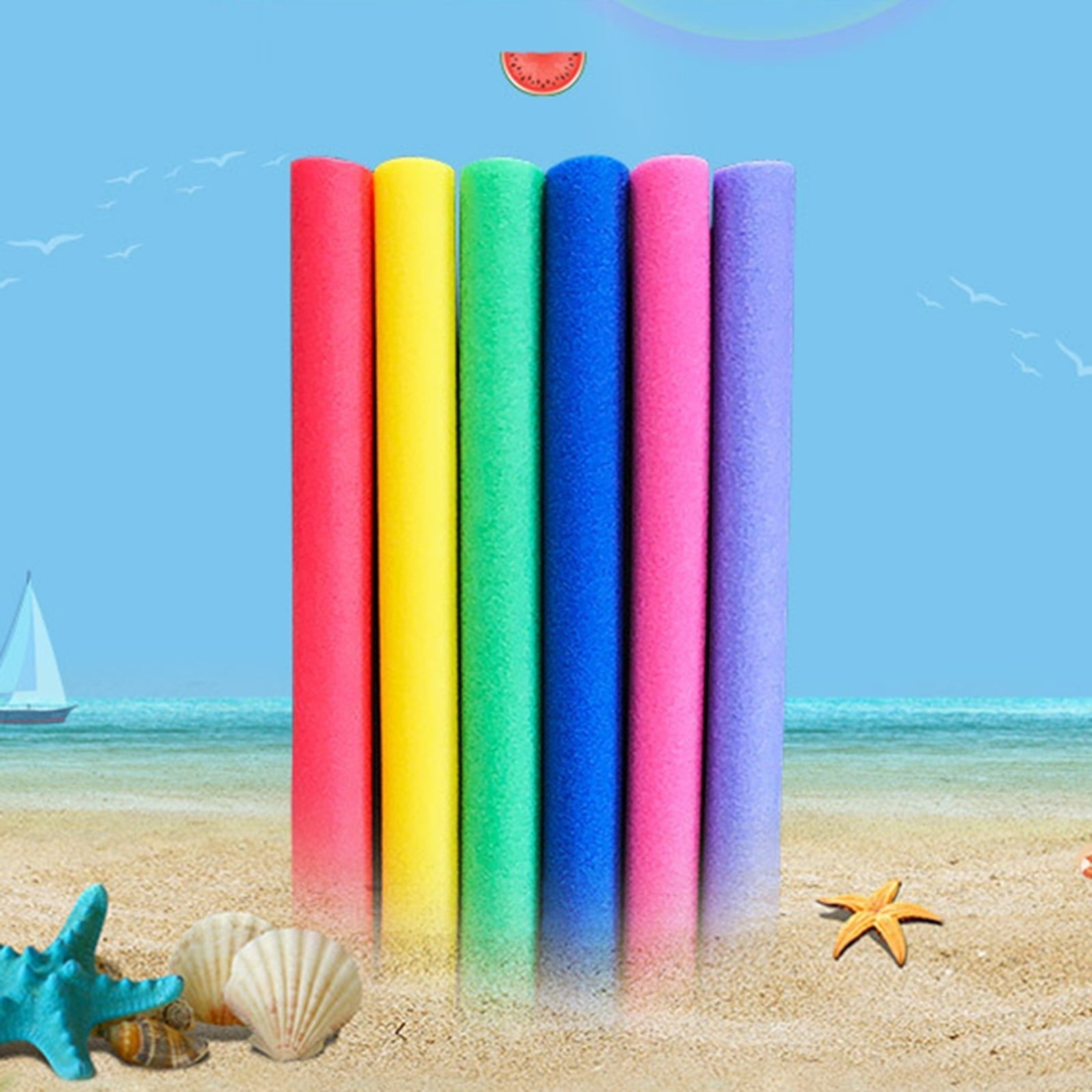 Pool Noodles on Clearance! 59Inch Large Swim Pool Noodles, Premium Buoyancy for Swimming Floating, Pool Floats Toys for Adults Pool Accessories (Purple)