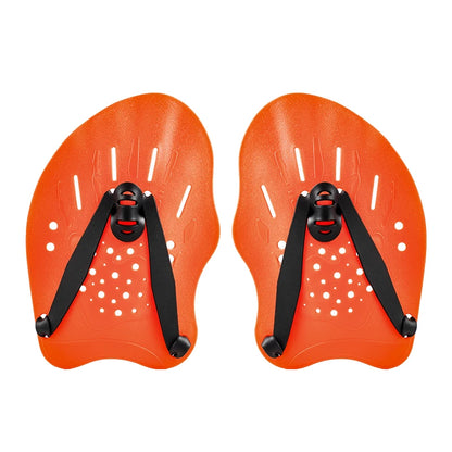 Swimming Training Hands Flippers Swim Paddles, Swimming Training Freestyle Swimming Frog Paddles with Adjustable Silicone Straps