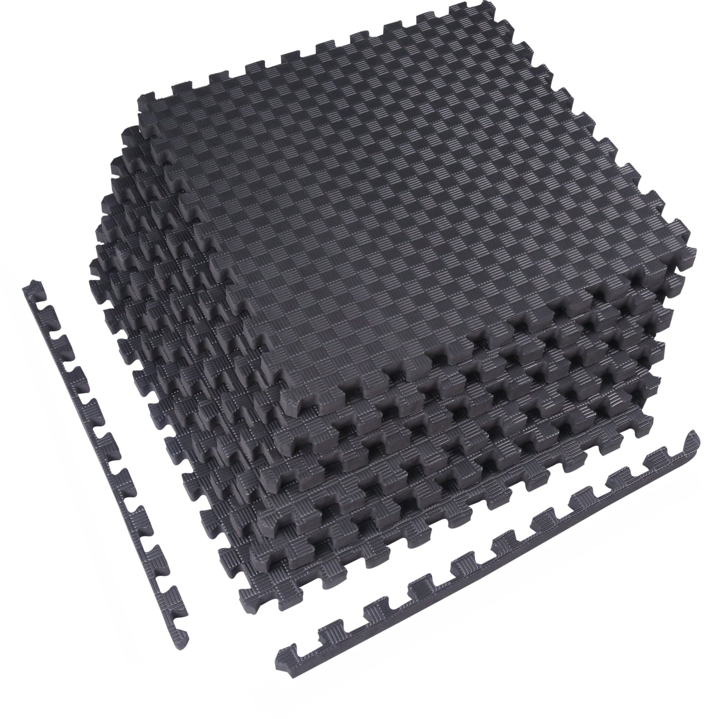 1" EXTRA Thick Puzzle Exercise Mat with EVA Foam Interlocking Tiles for MMA, Exercise, Gymnastics and Home Gym Protective Flooring, 24 Square Feet
