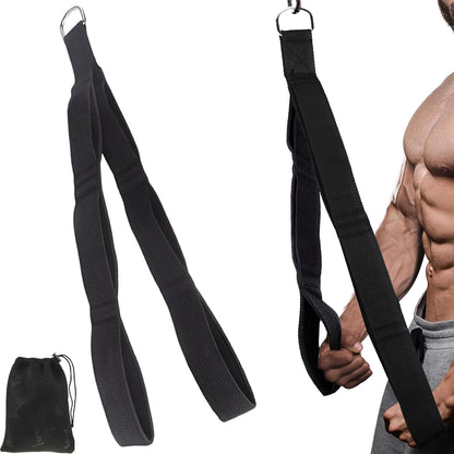 Tricep Rope, Tricep Pull down Attachment with Carry Bag, Tricep Rope Cable Attachment for Pull Downs, Strength Training, Arm Training, Facepulls and Perfect for Professional Gym