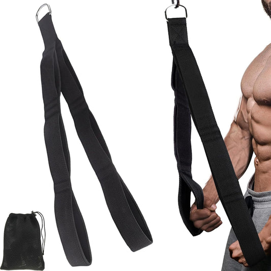Tricep Rope, Tricep Pull down Attachment with Carry Bag, Tricep Rope Cable Attachment for Pull Downs, Strength Training, Arm Training, Facepulls and Perfect for Professional Gym