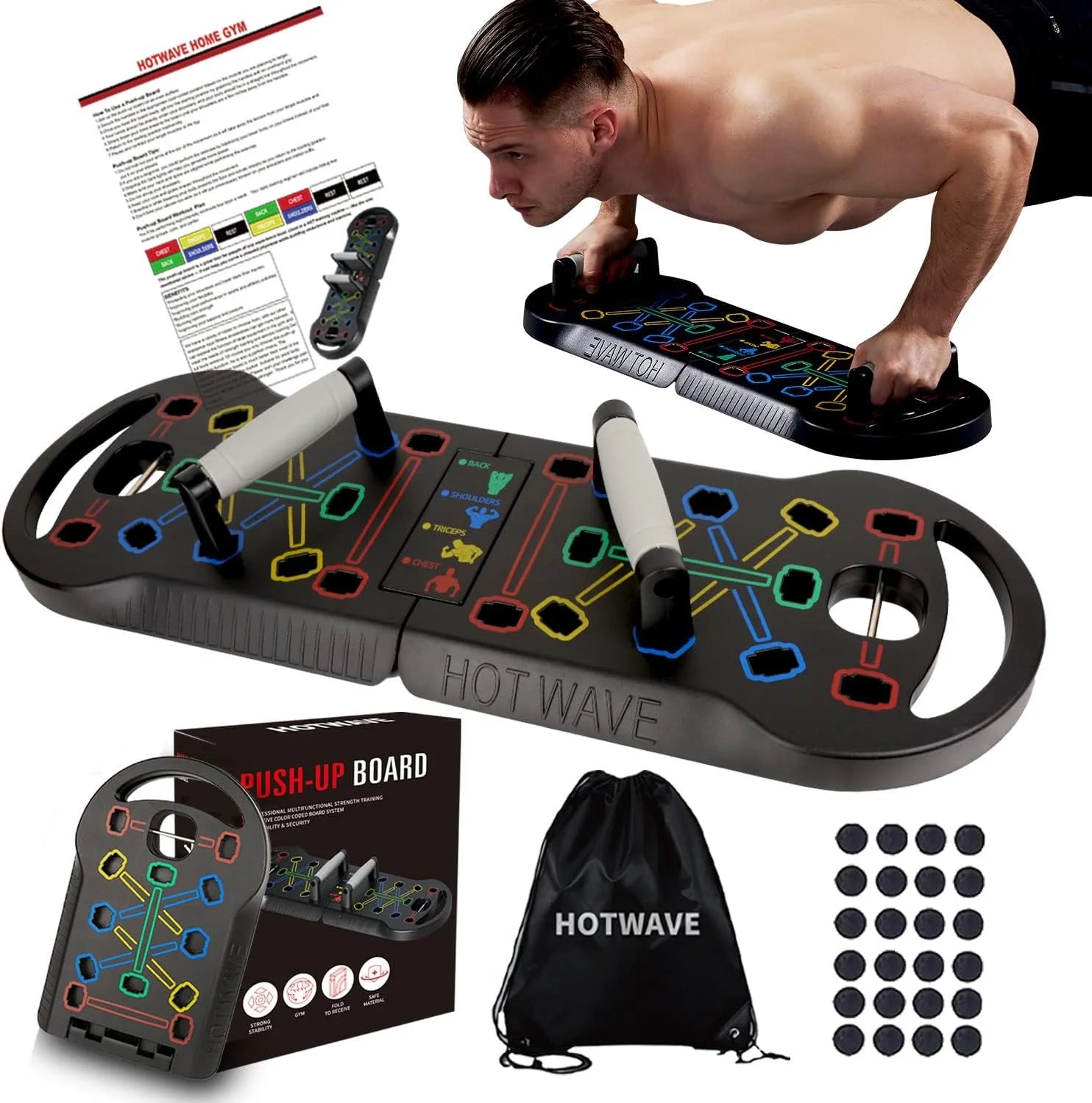 Hotwave-Fitness Board Push up Board