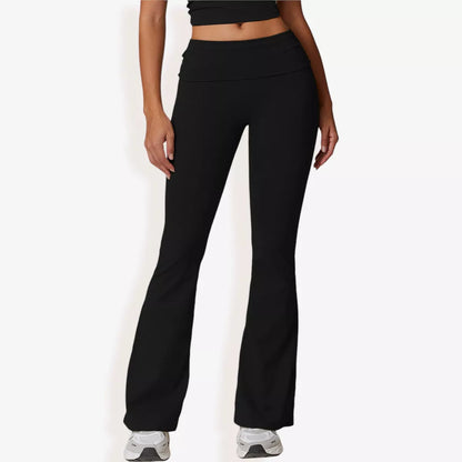 Anna-Kaci Active Women'S Flared High Waist Yoga Pants for Activewear and Everyday Comfort for Workout Wear