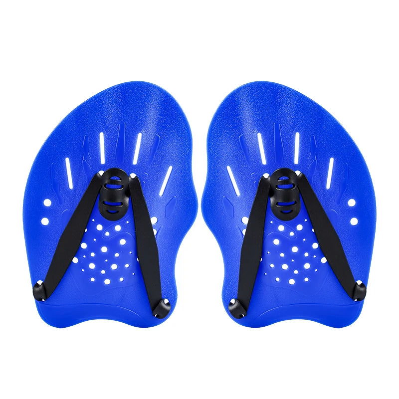 Swimming Training Hands Flippers Swim Paddles, Swimming Training Freestyle Swimming Frog Paddles with Adjustable Silicone Straps