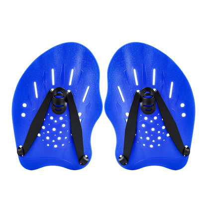 Swimming Training Hands Flippers Swim Paddles, Swimming Training Freestyle Swimming Frog Paddles with Adjustable Silicone Straps